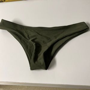 Sadik new olive bikini bottoms w liner size 4